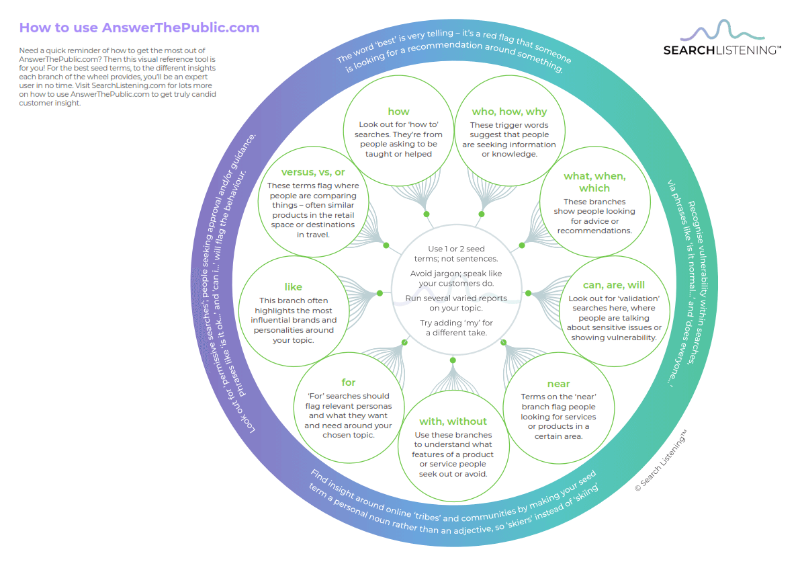 AnswerThePublic Consumer Insight Chart